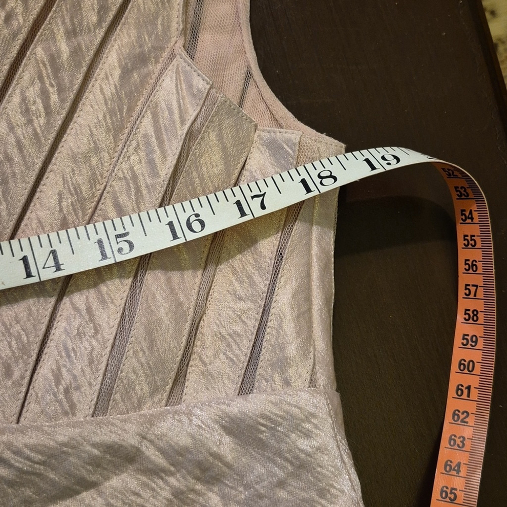 Adrianna Papell Sz 12. Blush Pink With A Shimmer To It.(1659) - Picture 7 of 11